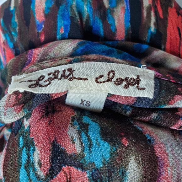 Anthropologie Lili's Closet Ruffled Cap Sleeves Midi Dress (XS) - Picture 10 of 11